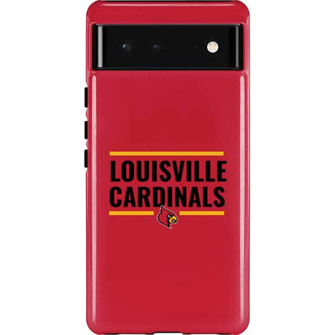 University of Louisville Cardinals Striped Pixel Cases